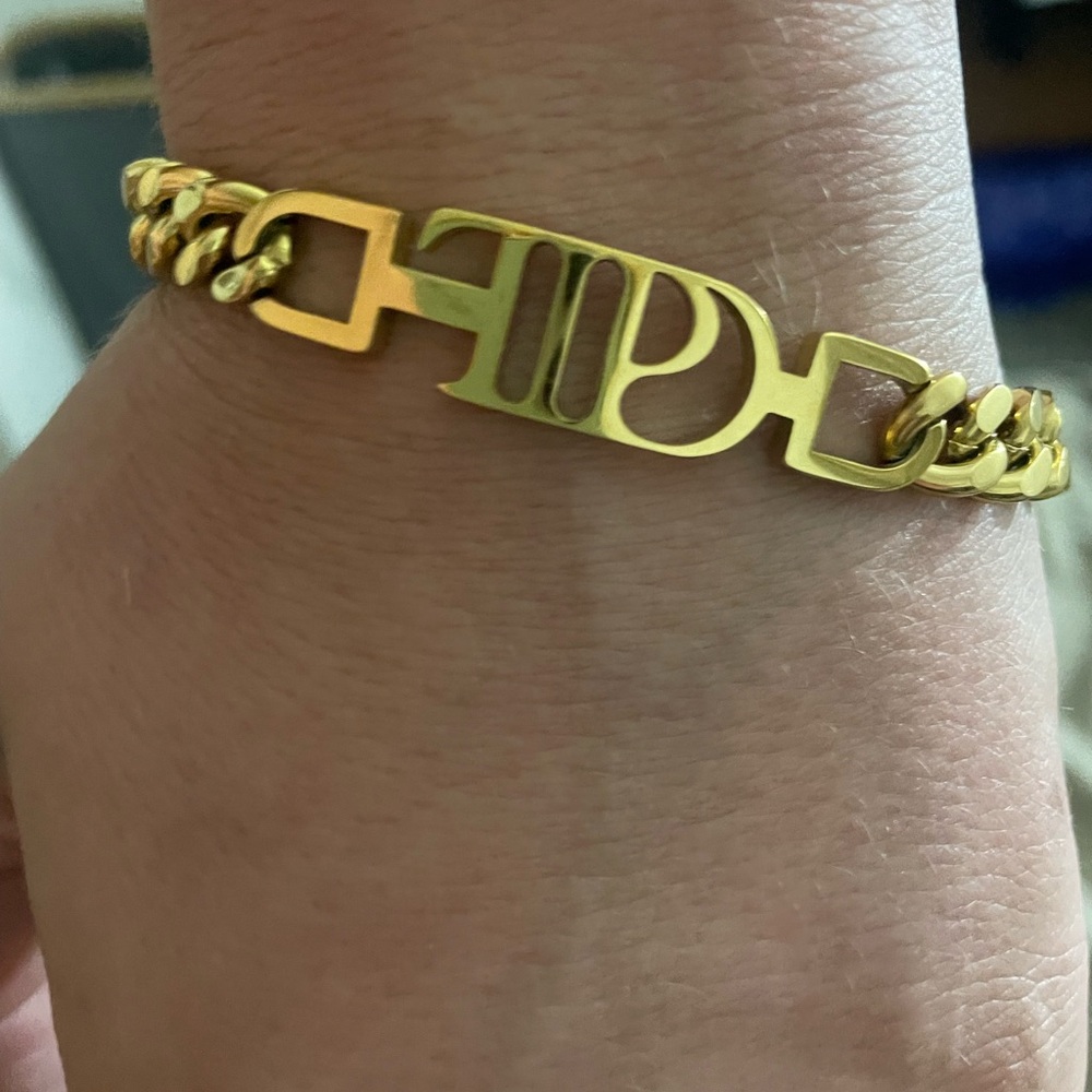 Official Taylor Swift TTPD Gold-Plated Bracelet - Size L/XL - NIB